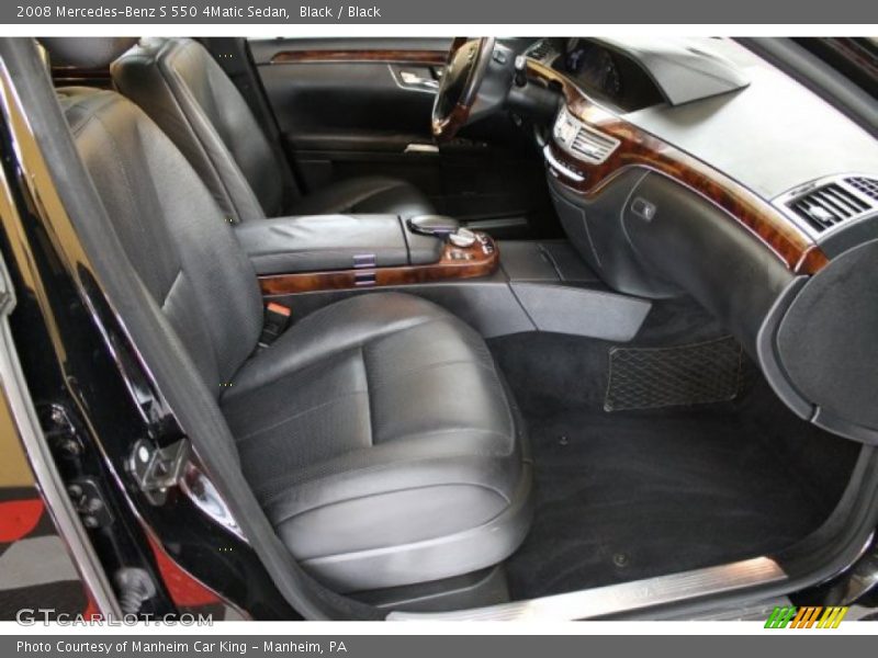 Black / Black 2008 Mercedes-Benz S 550 4Matic Sedan