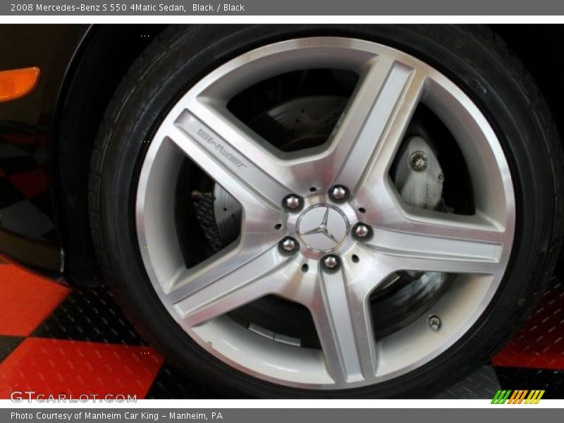 Black / Black 2008 Mercedes-Benz S 550 4Matic Sedan