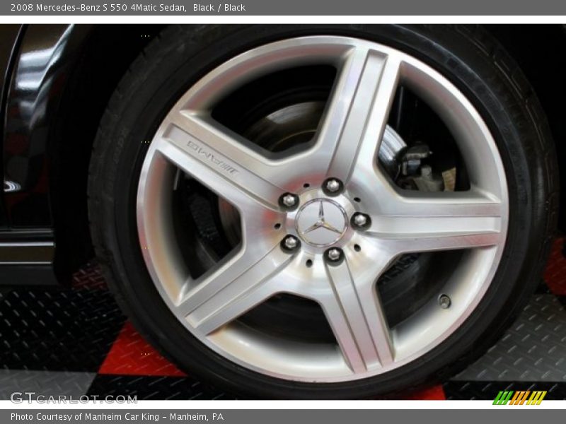 Black / Black 2008 Mercedes-Benz S 550 4Matic Sedan