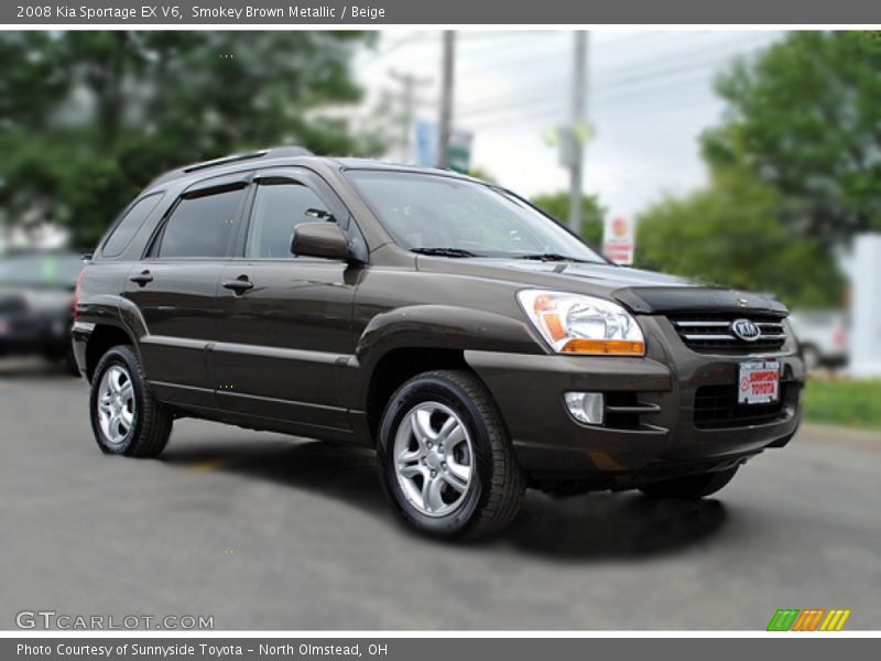 Smokey Brown Metallic / Beige 2008 Kia Sportage EX V6