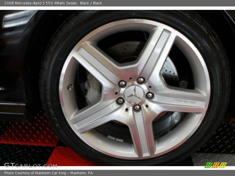 Black / Black 2008 Mercedes-Benz S 550 4Matic Sedan