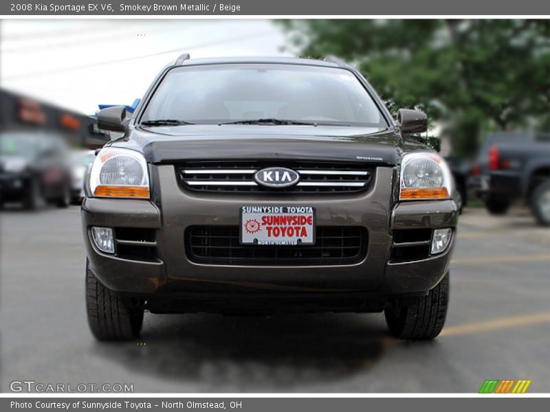 Smokey Brown Metallic / Beige 2008 Kia Sportage EX V6