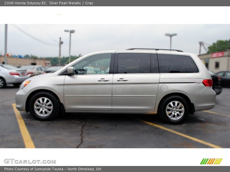 Silver Pearl Metallic / Gray 2008 Honda Odyssey EX