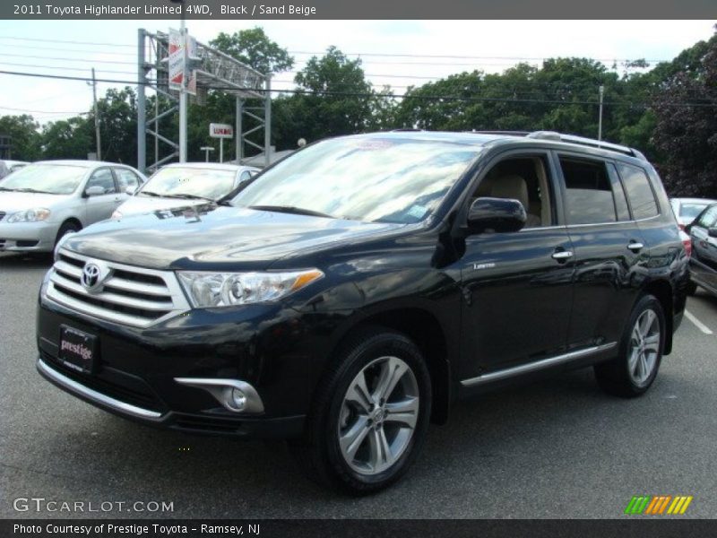 Black / Sand Beige 2011 Toyota Highlander Limited 4WD
