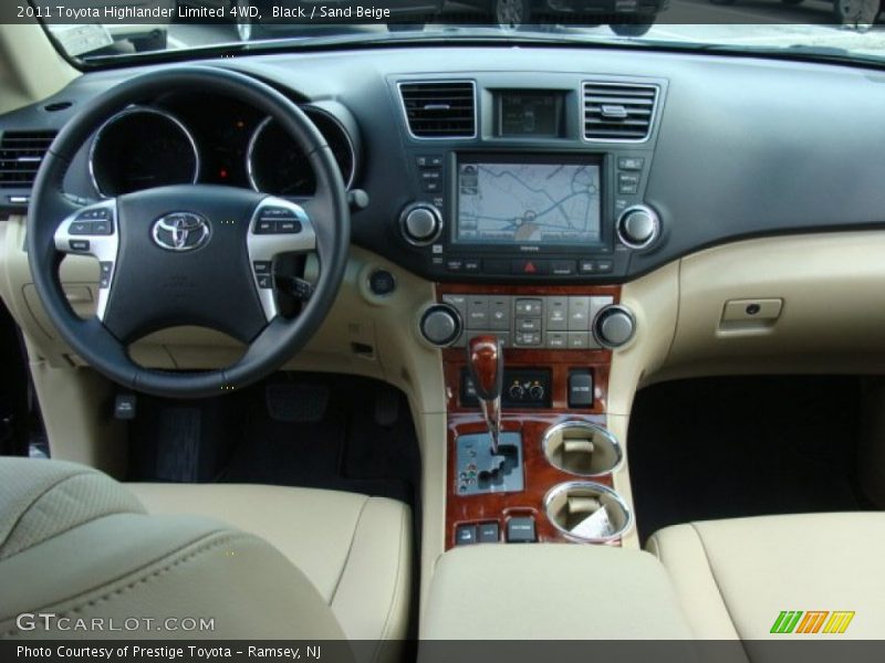 Black / Sand Beige 2011 Toyota Highlander Limited 4WD