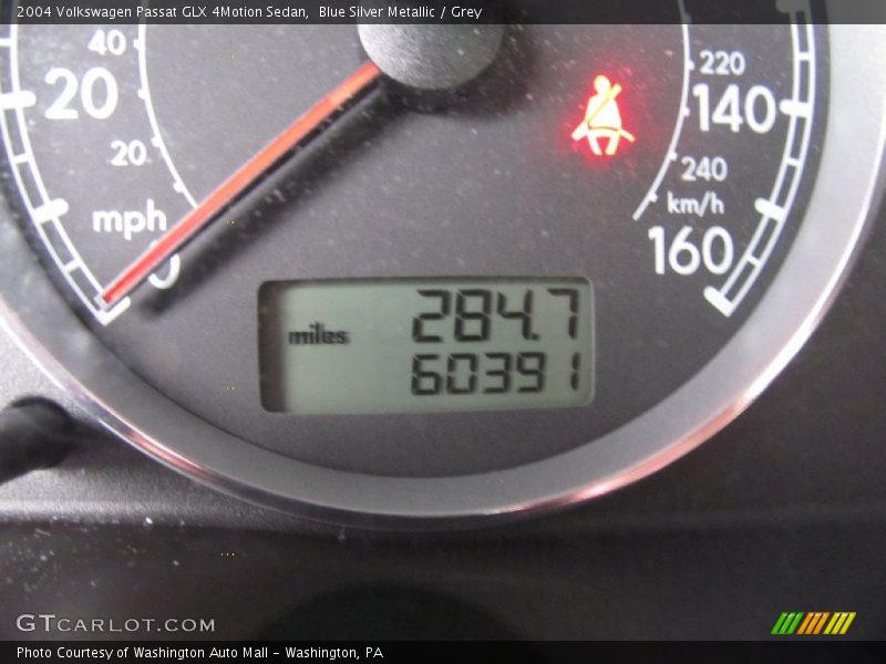 Blue Silver Metallic / Grey 2004 Volkswagen Passat GLX 4Motion Sedan