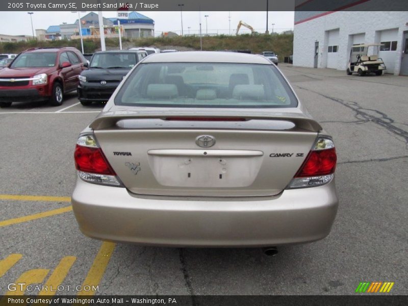 Desert Sand Mica / Taupe 2005 Toyota Camry SE