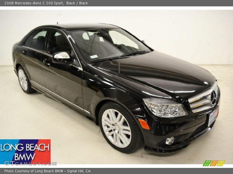Black / Black 2008 Mercedes-Benz C 300 Sport