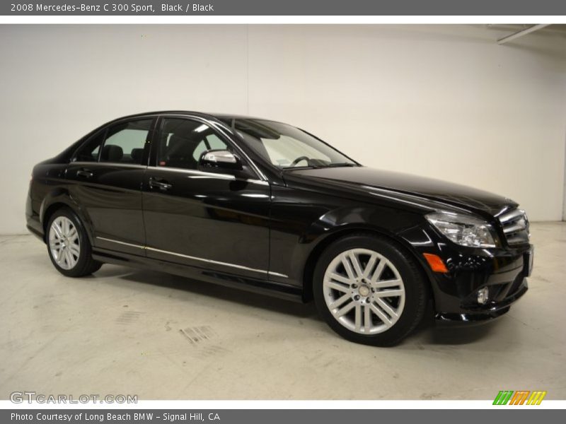 Black / Black 2008 Mercedes-Benz C 300 Sport