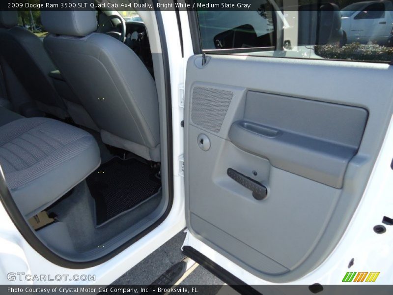 Bright White / Medium Slate Gray 2009 Dodge Ram 3500 SLT Quad Cab 4x4 Dually