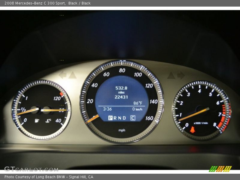 Black / Black 2008 Mercedes-Benz C 300 Sport