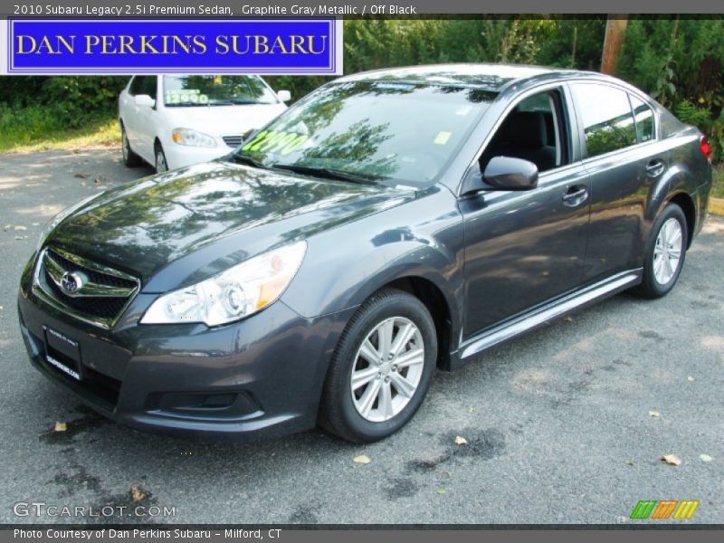 Graphite Gray Metallic / Off Black 2010 Subaru Legacy 2.5i Premium Sedan