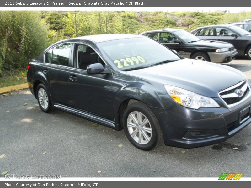 Graphite Gray Metallic / Off Black 2010 Subaru Legacy 2.5i Premium Sedan