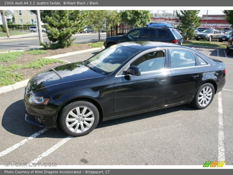 Brilliant Black / Black 2009 Audi A4 3.2 quattro Sedan