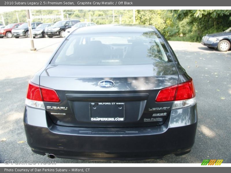 Graphite Gray Metallic / Off Black 2010 Subaru Legacy 2.5i Premium Sedan