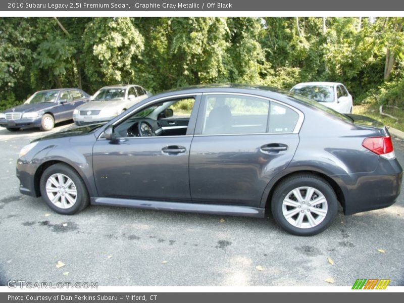 Graphite Gray Metallic / Off Black 2010 Subaru Legacy 2.5i Premium Sedan