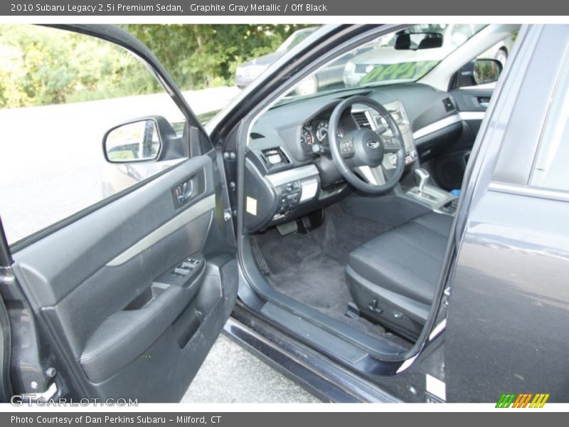 Graphite Gray Metallic / Off Black 2010 Subaru Legacy 2.5i Premium Sedan