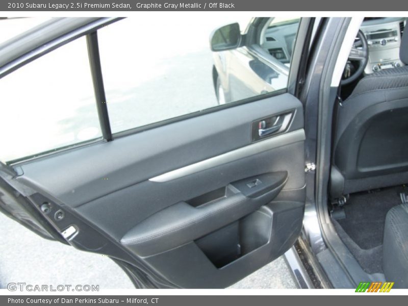 Graphite Gray Metallic / Off Black 2010 Subaru Legacy 2.5i Premium Sedan