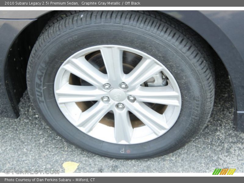 Graphite Gray Metallic / Off Black 2010 Subaru Legacy 2.5i Premium Sedan