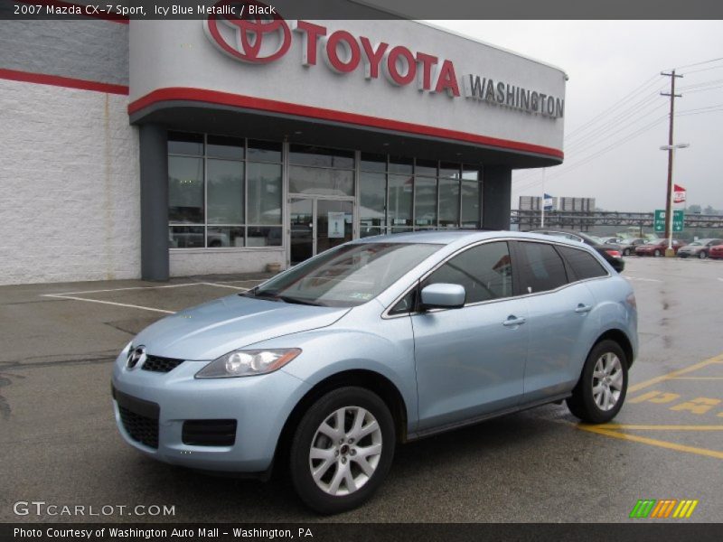 Icy Blue Metallic / Black 2007 Mazda CX-7 Sport