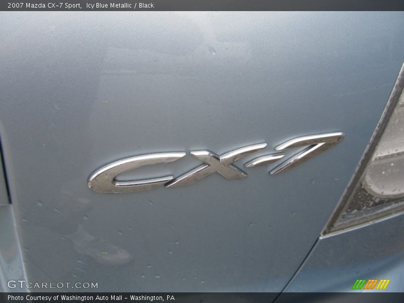 Icy Blue Metallic / Black 2007 Mazda CX-7 Sport