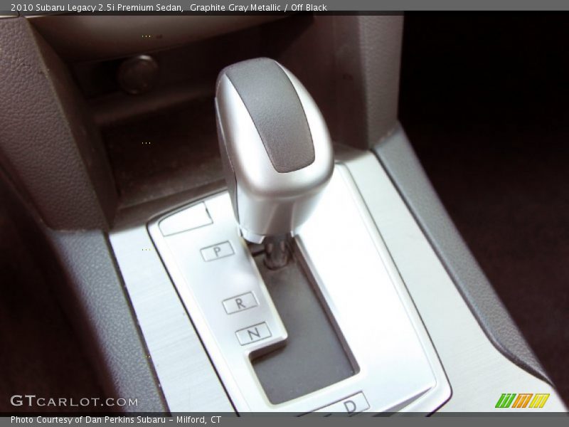  2010 Legacy 2.5i Premium Sedan Lineartronic CVT Automatic Shifter