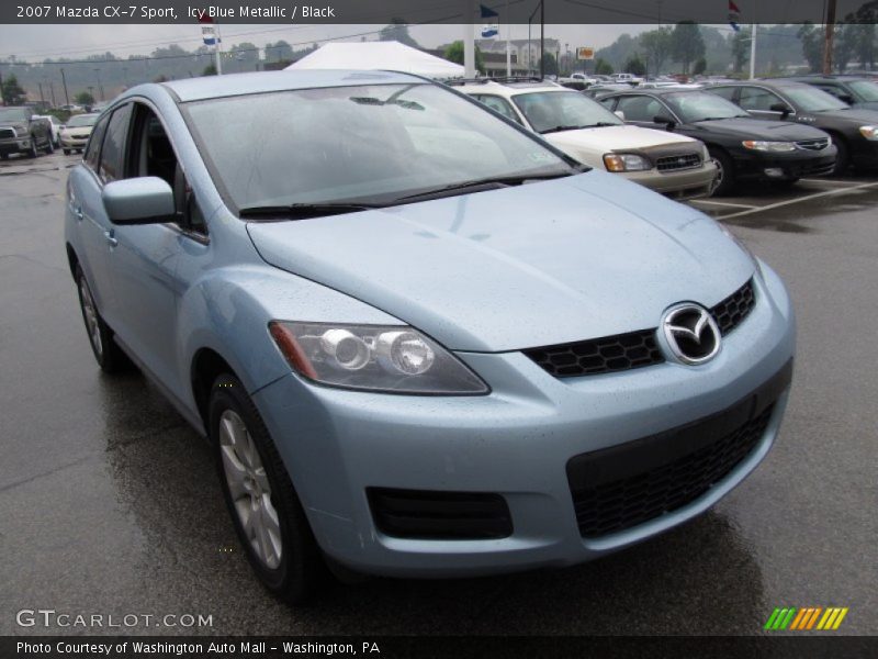 Icy Blue Metallic / Black 2007 Mazda CX-7 Sport