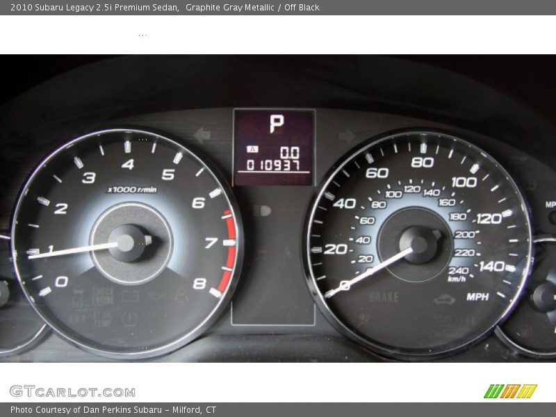 2010 Legacy 2.5i Premium Sedan 2.5i Premium Sedan Gauges