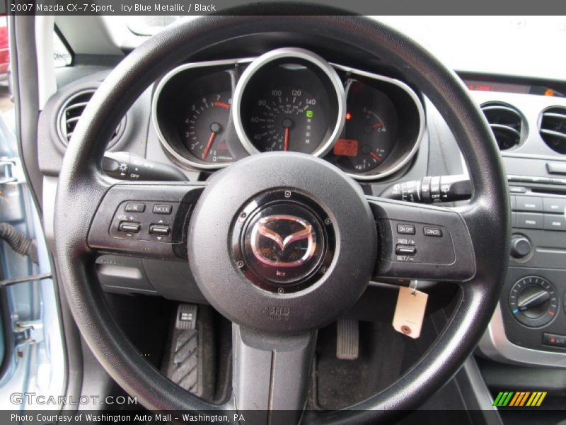 Icy Blue Metallic / Black 2007 Mazda CX-7 Sport