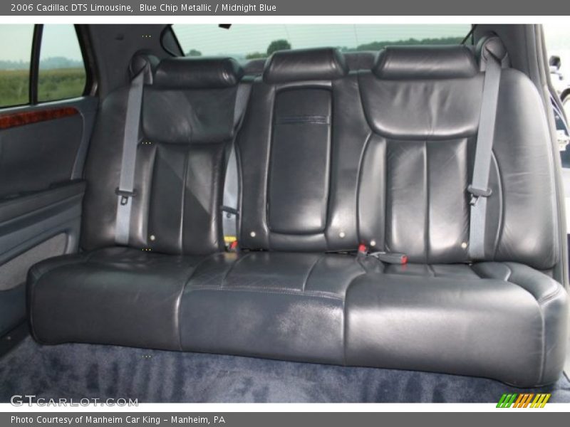  2006 DTS Limousine Midnight Blue Interior