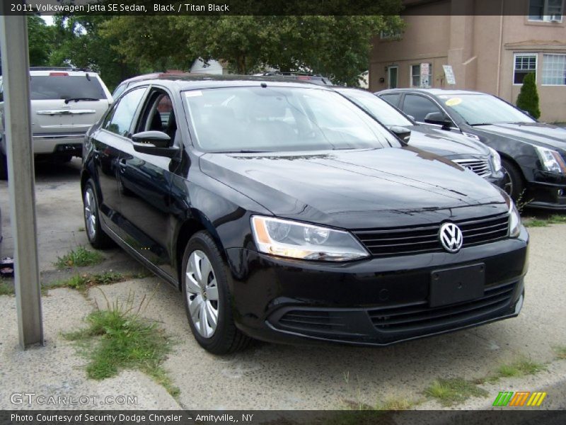 Black / Titan Black 2011 Volkswagen Jetta SE Sedan