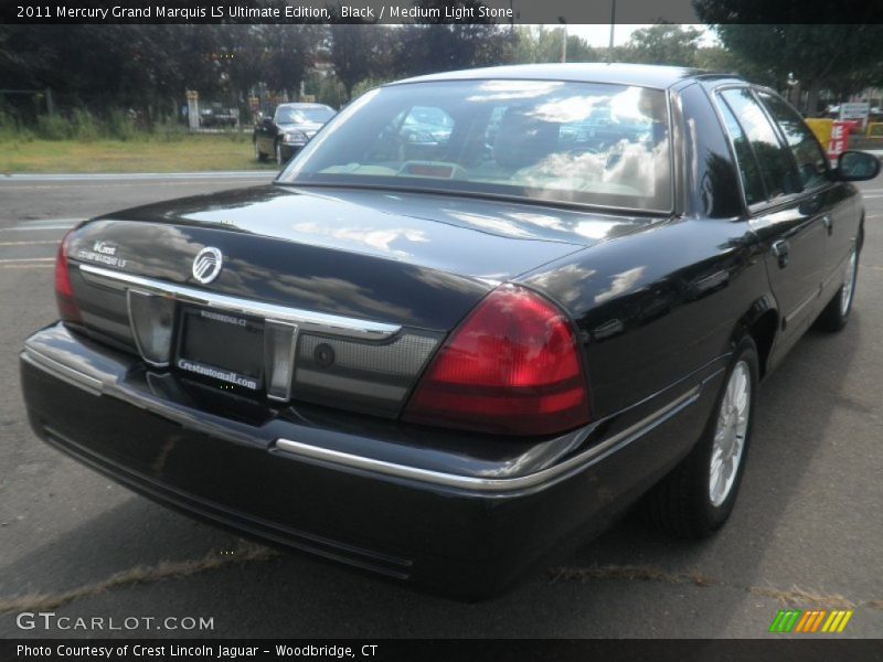 Black / Medium Light Stone 2011 Mercury Grand Marquis LS Ultimate Edition