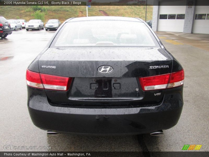 Ebony Black / Beige 2006 Hyundai Sonata GLS V6