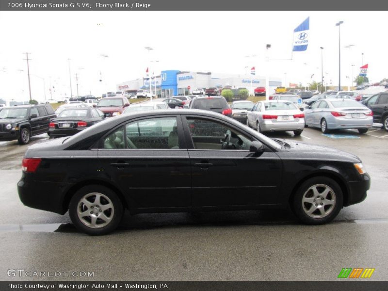 Ebony Black / Beige 2006 Hyundai Sonata GLS V6