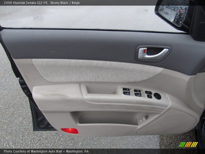 Ebony Black / Beige 2006 Hyundai Sonata GLS V6