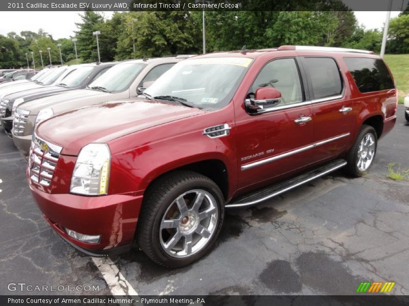Infrared Tincoat / Cashmere/Cocoa 2011 Cadillac Escalade ESV Luxury AWD