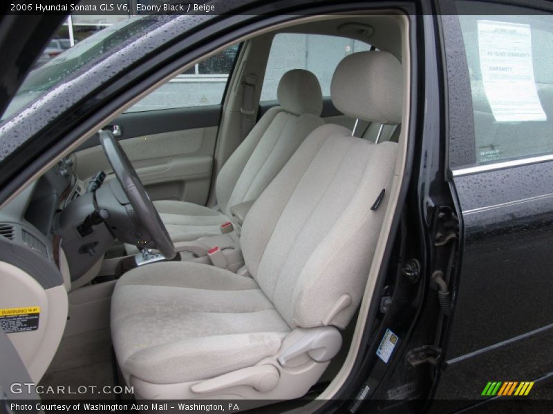 Ebony Black / Beige 2006 Hyundai Sonata GLS V6