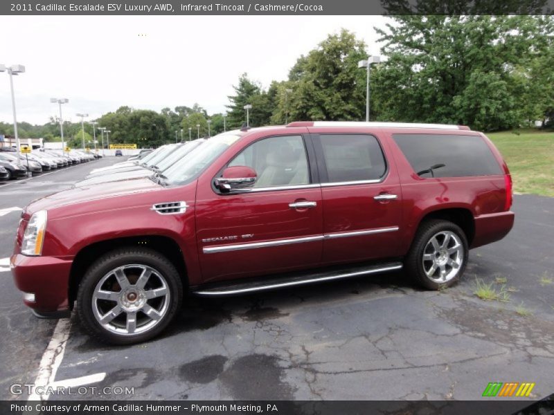 Infrared Tincoat / Cashmere/Cocoa 2011 Cadillac Escalade ESV Luxury AWD