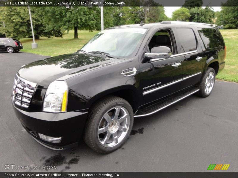Black Raven / Ebony/Ebony 2011 Cadillac Escalade ESV Luxury AWD