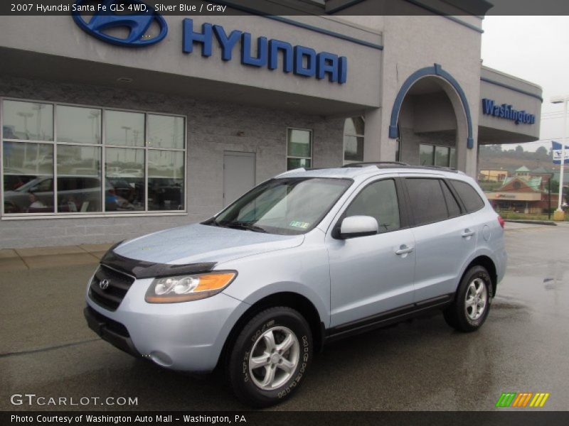 Silver Blue / Gray 2007 Hyundai Santa Fe GLS 4WD