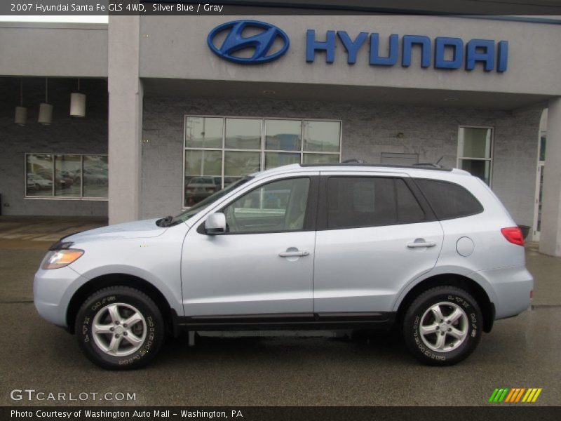 Silver Blue / Gray 2007 Hyundai Santa Fe GLS 4WD
