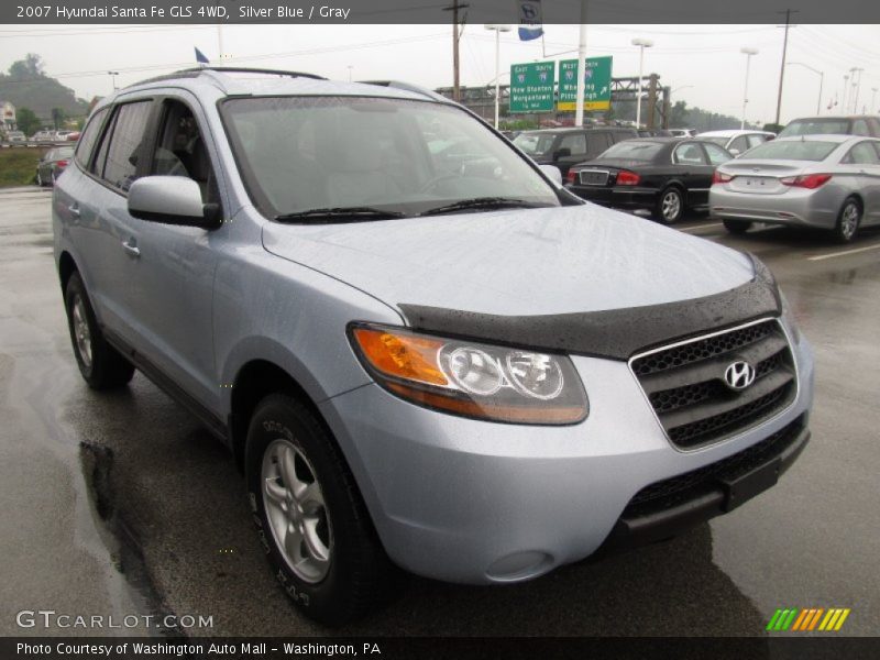 Silver Blue / Gray 2007 Hyundai Santa Fe GLS 4WD
