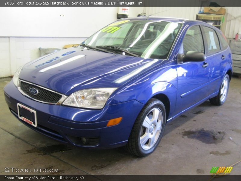 Sonic Blue Metallic / Dark Flint/Light Flint 2005 Ford Focus ZX5 SES Hatchback