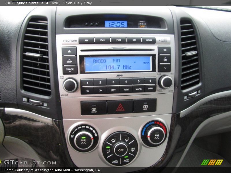 Silver Blue / Gray 2007 Hyundai Santa Fe GLS 4WD