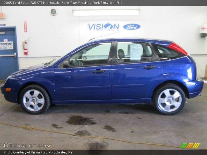 Sonic Blue Metallic / Dark Flint/Light Flint 2005 Ford Focus ZX5 SES Hatchback