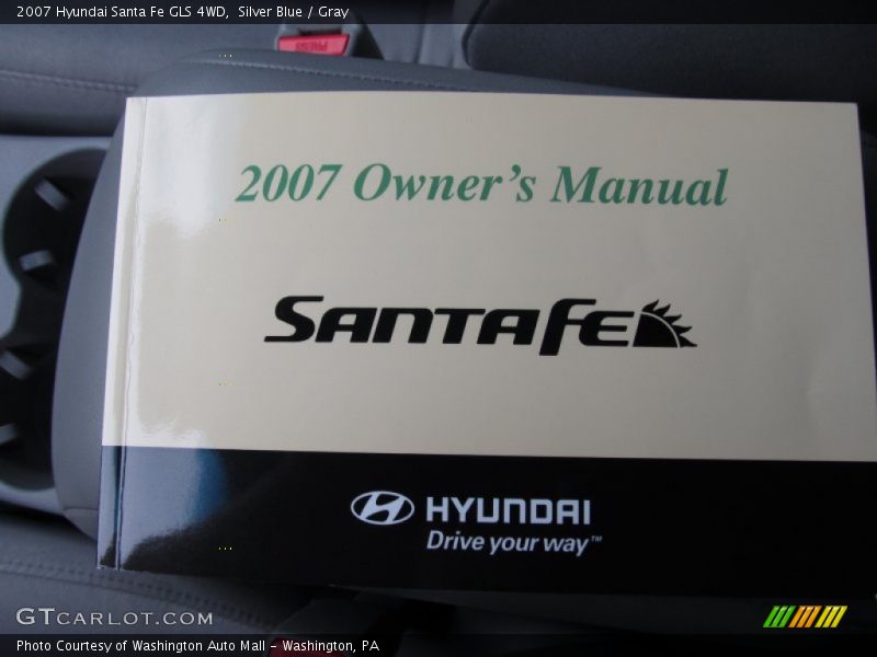 Silver Blue / Gray 2007 Hyundai Santa Fe GLS 4WD