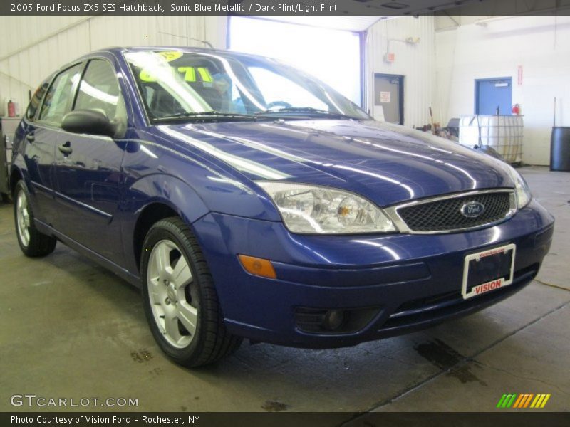Sonic Blue Metallic / Dark Flint/Light Flint 2005 Ford Focus ZX5 SES Hatchback