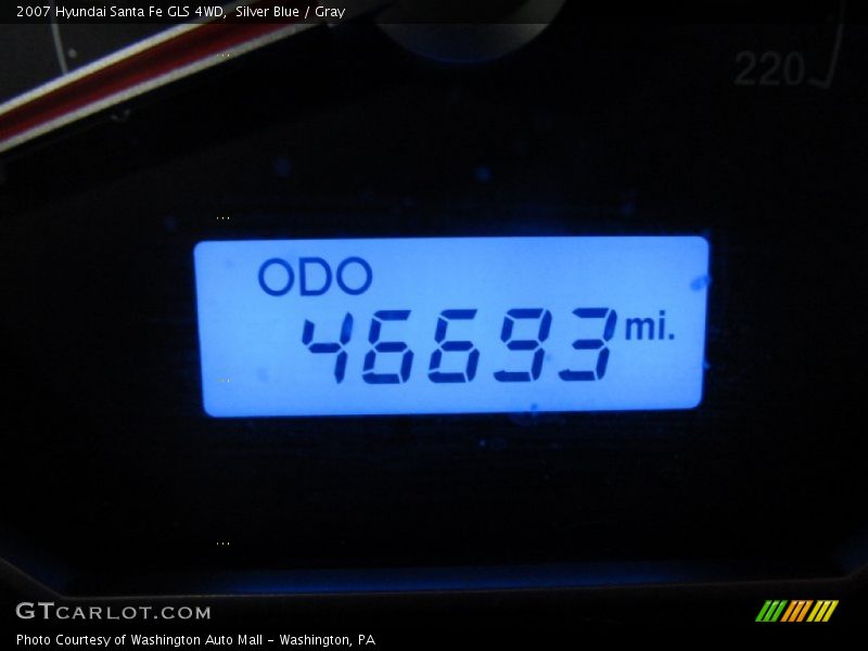 Silver Blue / Gray 2007 Hyundai Santa Fe GLS 4WD