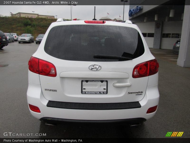 Arctic White / Gray 2007 Hyundai Santa Fe GLS 4WD
