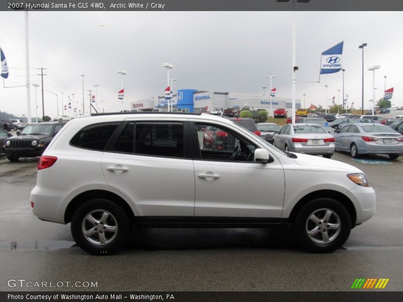 Arctic White / Gray 2007 Hyundai Santa Fe GLS 4WD